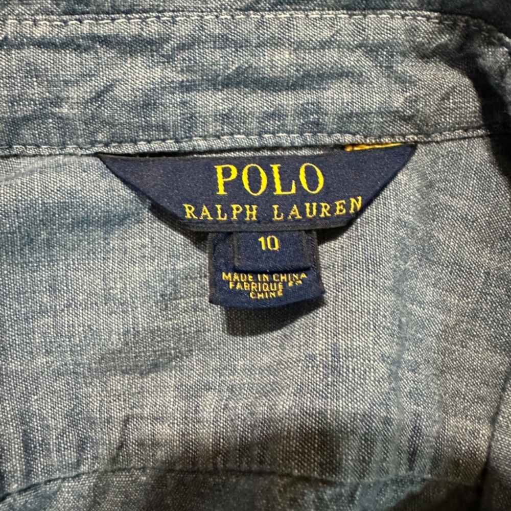 Blue Jean Ralph Lauren Button Up - Picture 3 of 3